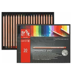 Caran dAche - Caran dAche Luminance Permanent Color 20li Kuru Boya Kalem Seti