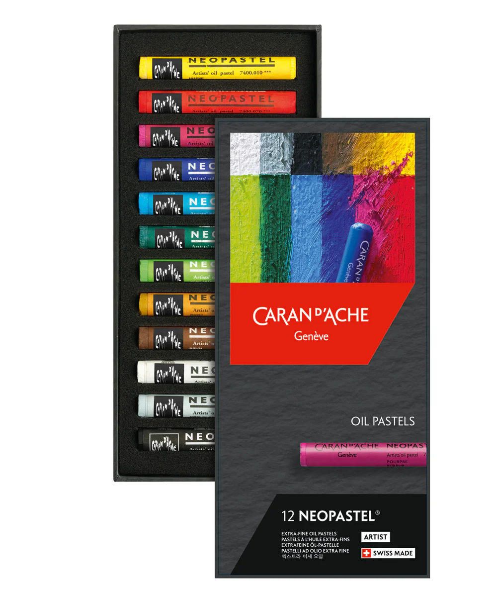 Carandache - Caran dAche Neopastel 12li Yağlı Pastel Boya Seti