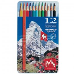 Caran dAche - Caran dAche Prismalo Aquarelle 12li Sulu Boya Kalem Seti (1)