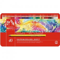 Caran dAche - Caran dAche Supracolor Soft Aquarelle 40lı Sulu Boya Kalem Seti