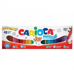 Carioca - Carioca Joy Süper Yıkanabilir Keçeli Boya Kalemi 48li 41020