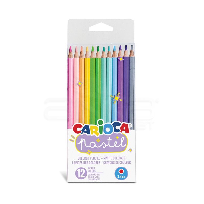Carioca Kuru Boya Kalemi 3.3mm Pastel Renkler 12li 43034