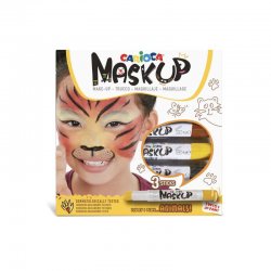 Carioca - Carioca Mask Up Yüz Boyası Seti Hayvanlar Set 6g 3lü 43048
