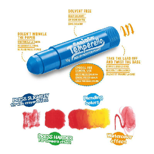 Carioca Tempera Stick Poster Boyası 6lı 42739