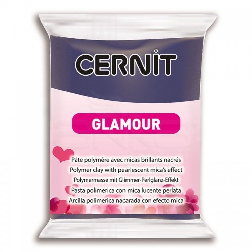 Cernit Glamour (Metalik) Polimer Kil 56g 246 Navy Blue - 246 Glamour Navy Blue