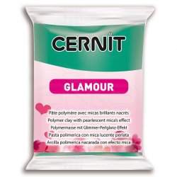 Cernit - Cernit Glamour Polimer Kil 56g 600 Green