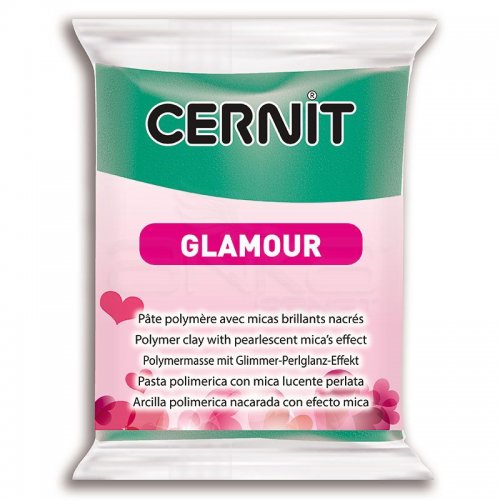 Cernit Glamour (Metalik) Polimer Kil 56g 600 Green