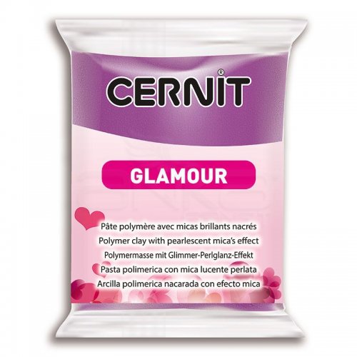 Cernit Glamour (Metalik) Polimer Kil 56g 900 Violet - Glamour 900 Violet
