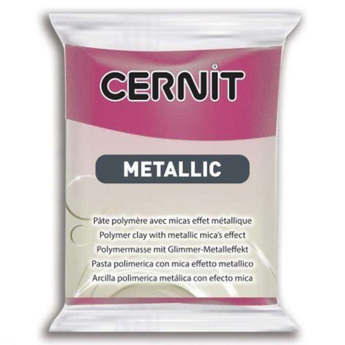 Cernit Metallic Polimer Kil 56g 460 Magenta - 