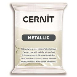 Cernit - Cernit Metallic Polimer Kil 56g 085 Pearl Whıte