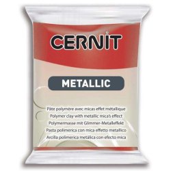 Cernit - Cernit Metallic Polimer Kil 56g 400 Red