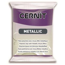 Cernit - Cernit Metallic Polimer Kil 56g 900 Vıolet