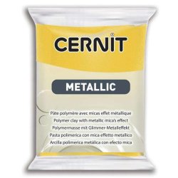 Cernit - Cernit Metallic Polimer Kil 56g 700 Yellow