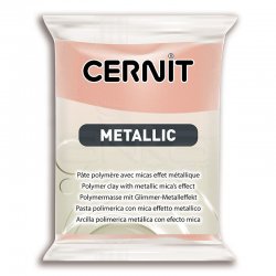 Cernit - Cernit Metallic Polimer Kil 56g 052 Pink Gold