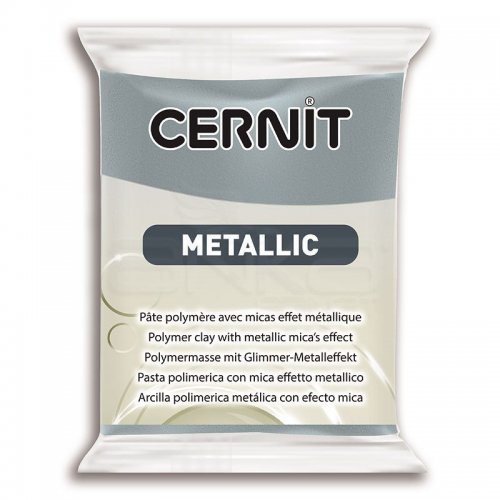 Cernit Metallic Polimer Kil 56g 167 Steel - 167 Steel