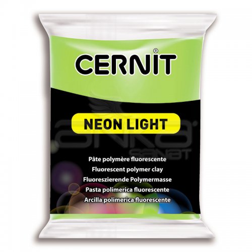 Cernit Neon Light (Fosforlu) Polimer Kil 56g 600 Green - 600 Neon Green
