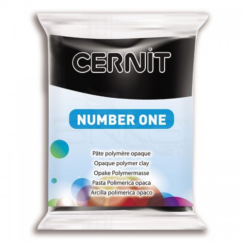 Cernit Number One Polimer Kil 56g 100 Black - 100 Black