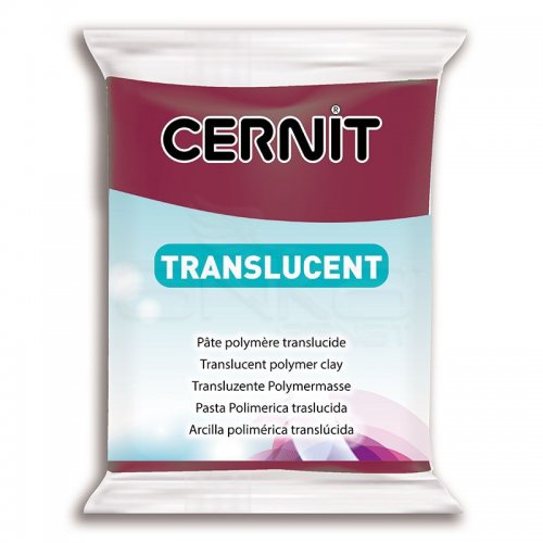 Cernit Translucent (Transparan) Polimer Kil 56g 411 Bordeaux - 411 Bordeaux