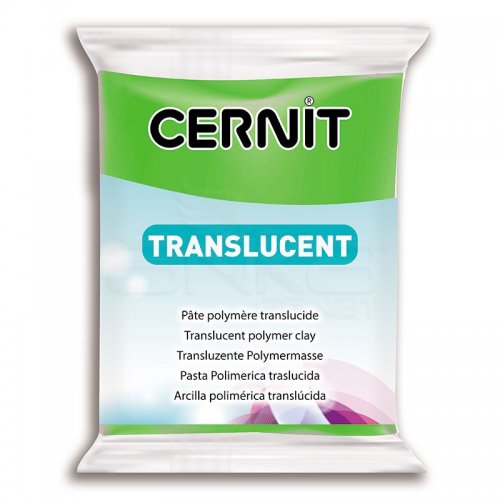 Cernit Translucent (Transparan) Polimer Kil 56g 605 Lime Green - 605 Lime Green
