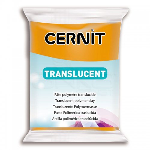 Cernit Translucent (Transparan) Polimer Kil 56g 752 Orange - 752 Orange