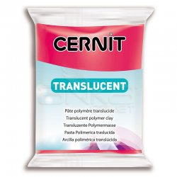 Cernit - Cernit Translucent (Transparan) Polimer Kil 56g 474 Ruby Red