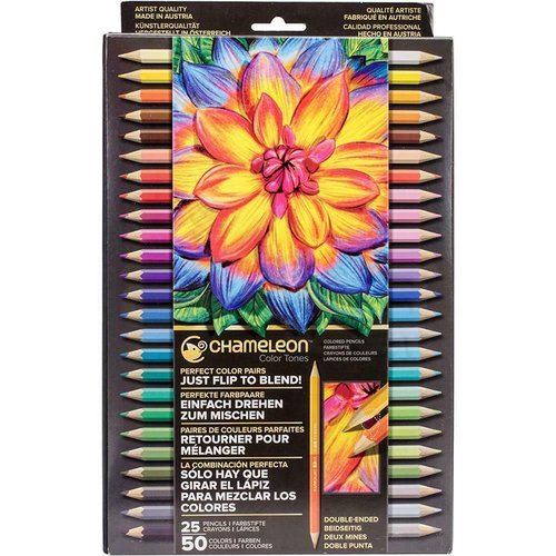 Chameleon Color Tones Çift Taraflı Boya Kalemi 25 Adet 50 Renk
