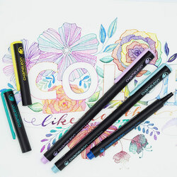 Chameleon Fineliner Çoklu Renk Sistemli Kalem 0.3mm 6lı Floral - Thumbnail