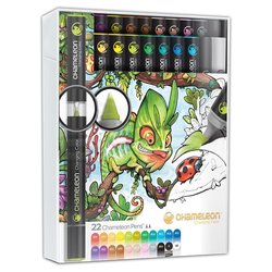 Chameleon - Chameleon Marker 22li Deluxe Set kutulu