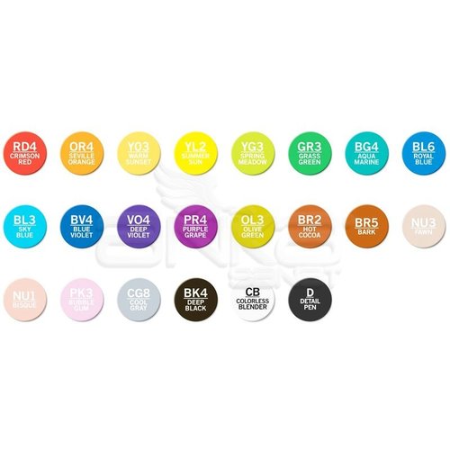 Chameleon Marker 22li Deluxe Set kutulu