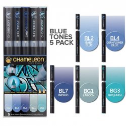 Chameleon - Chameleon Marker Kalem 5li Set Blue Tones