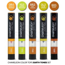 Chameleon - Chameleon Color Tops Marker Kalem 5li Set Earth Tones (1)