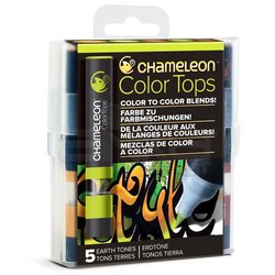 Chameleon Color Tops Marker Kalem 5li Set Earth Tones - Thumbnail