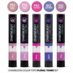 Chameleon - Chameleon Color Tops Marker Kalem 5li Set Floral Tones (1)