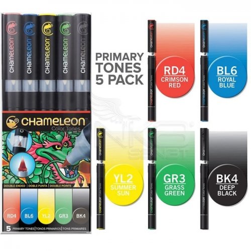 Chameleon Marker Kalem 5li Set Primary Tones