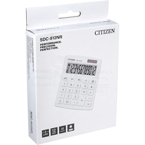 Citizen Hesap Hakinesi Beyaz SDC-812NR
