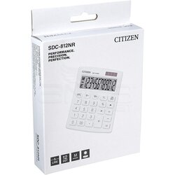 Citizen Hesap Hakinesi Beyaz SDC-812NR - Thumbnail