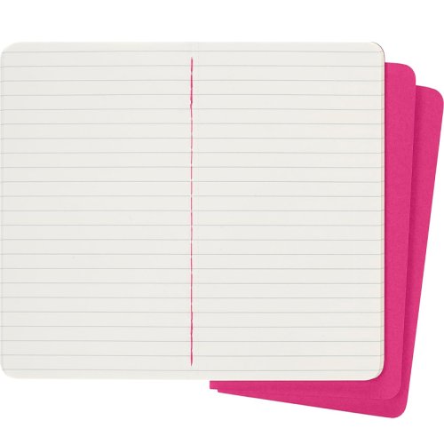 Moleskine Çizgili Cahier Not Defteri 3lü Set Cep Boy Kinetik Pembe
