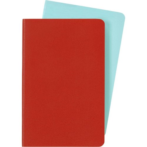 Moleskine Çizgili Volant Not Defteri 2li Set Cep Boy Turuncu+Aqua Mavi