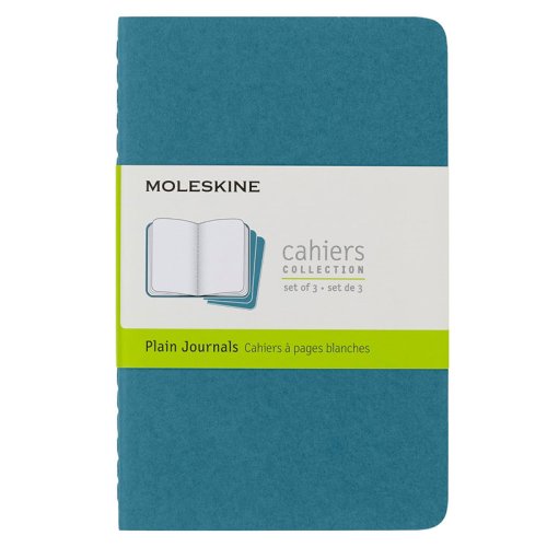 Moleskine Cahier Journals Çizgisiz Defter 3lü 9x14cm Brisk Blue CH013B44