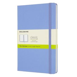 Moleskine - Moleskine Classic Sert Kapak Çizgisiz Defter 13x21cm Hydrangea Blue