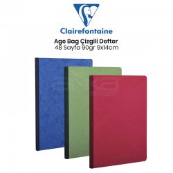 Clairefontaine - Clairefontaine Age Bag Çizgili Defter 48 Yaprak 9x14cm