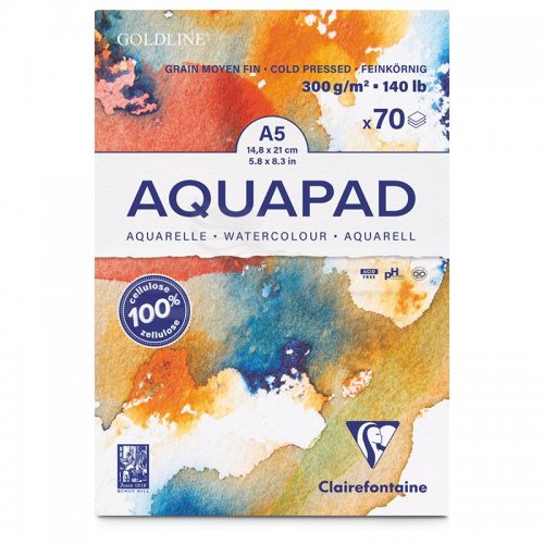 Clairefontaine Goldline Aquapad Cold Pressed Sulu Boya Blok 300g