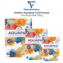 Clairefontaine - Clairefontaine Goldline Aquapad Cold Pressed Sulu Boya Blok 300g