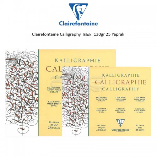 Clairefontaine Calligraphy Blok 130gr 25 Yaprak