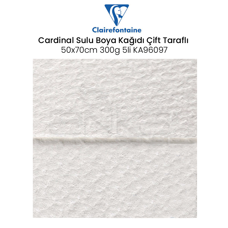 Clairefontaine Cardinal Sulu Boya Kağıdı 50x65cm 300g 5li Ka96097