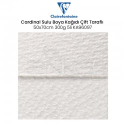 Clairefontaine - Clairefontaine Cardinal Sulu Boya Kağıdı 50x65cm 300g 5li KA96097