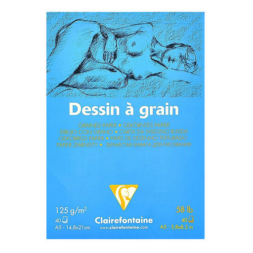 Clairefontaine Dessin a Grain İnce Dokulu Çizim Bloğu 125g 40 Yaprak