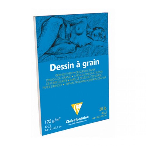 Clairefontaine Dessin a Grain İnce Dokulu Çizim Bloğu 125g 40 Yaprak A4