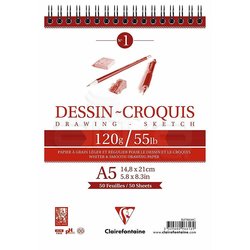 Clairefontaine Dessin Croquis Çizim Defteri 120g 50 Yaprak - Thumbnail