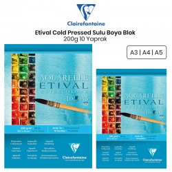 Clairefontaine - Clairefontaine Etival Cold Pressed Sulu Boya Blok 200g 10 Yaprak